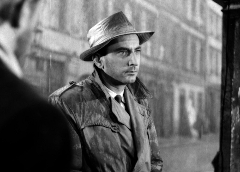 Kadr z filmu "Pętla" w reżyserii Wojciecha Jerzego Hasa, 1957. Na zdjęciu: Gustaw Holoubek., fot. Polfilm/East News